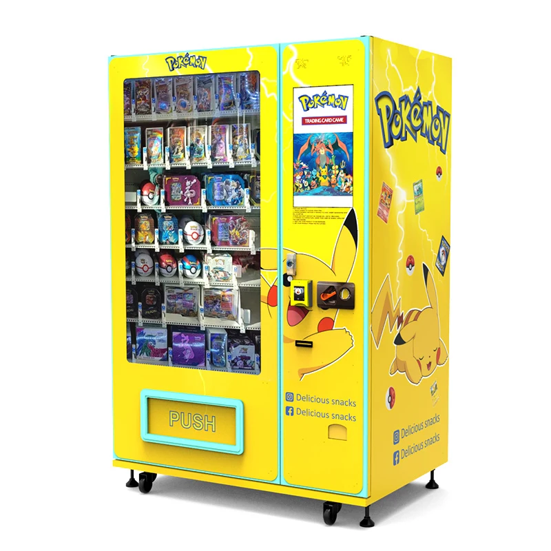 Trading card vending machine for Pokémon cards and collectibles